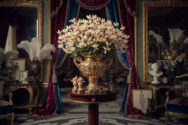 Cyclamen 58cm Yellow Pink