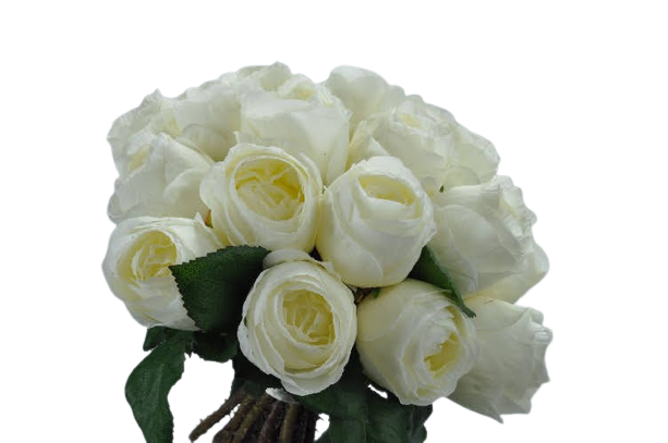 Rose 30cm White Bouquet