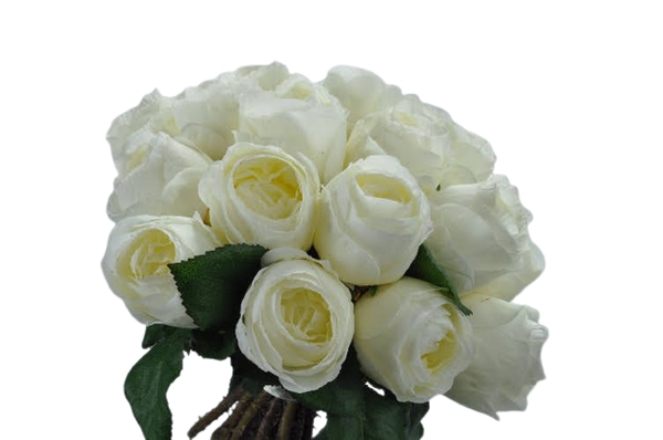 Rose 30cm White Bouquet