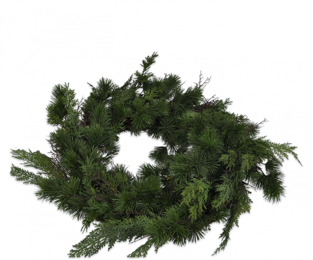 Fir Wreath | Couronne de Sapin 61cm Green